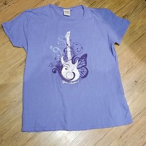 Purple Guitar t shirt